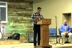 Timmy Preaching
